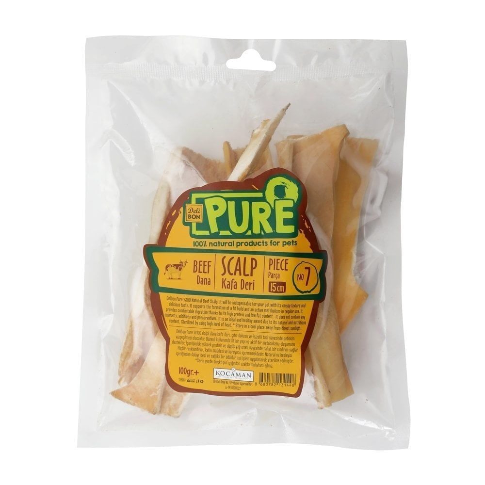 [DNAKFADERI15CMBUYUK] Delibon Beef Skin Dog Treat 100g