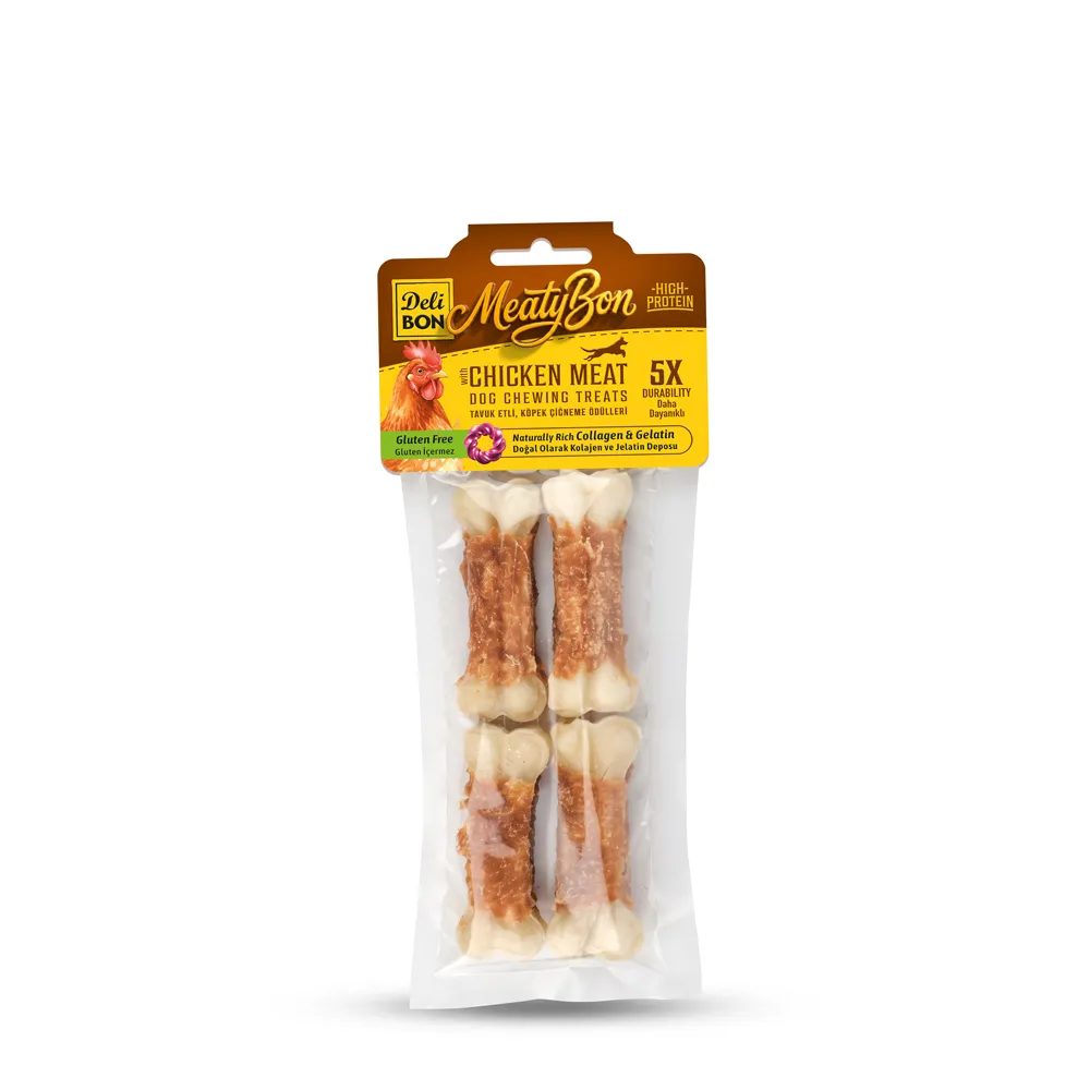 Delibon MeatyBon Chicken Bone Dog Treat 7cm 4 Pcs