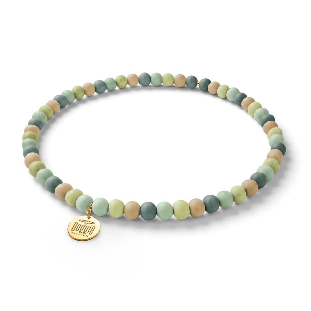 Doggie Wooden Bead Necklace Dog Collar 43-48cm XL