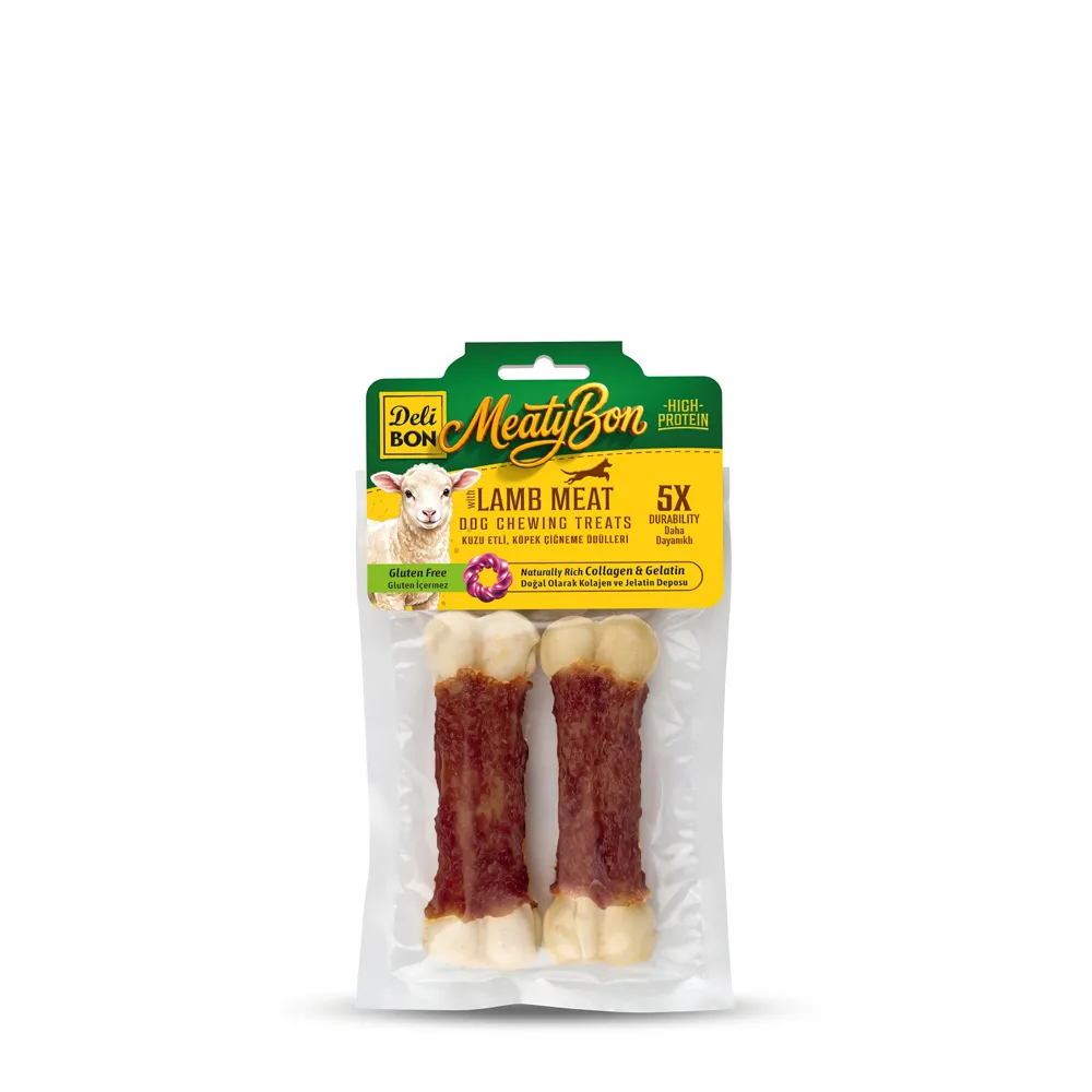 Delibon MeatyBon Lamb Bone Dog Treat 12cm 2 Pcs