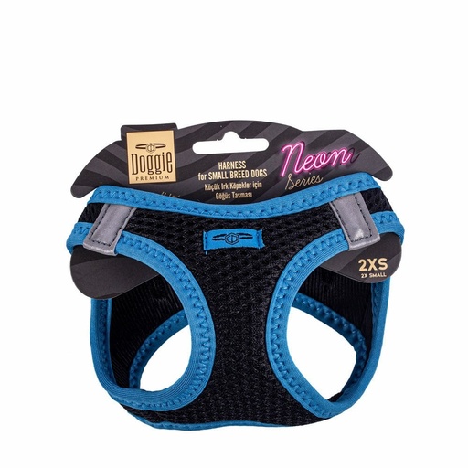 Doggie Neon Küçük Irk Köpek Göğüs Tasması 2XS 26-30cm