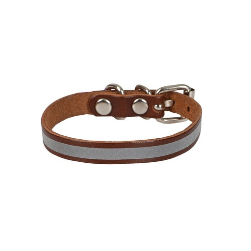 Cattie Reflektörlü Deri Kedi Tasması 1x18-22cm