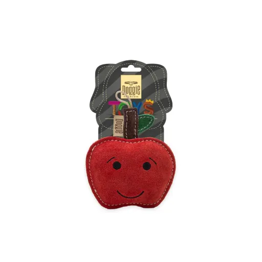 Doggie Apple Leather Dog Toy 12 cm